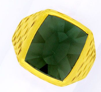 Foto 1 - Wunderschöner Gelbgold-Ring, Spitzen Spinell! 14 Karat, S0977