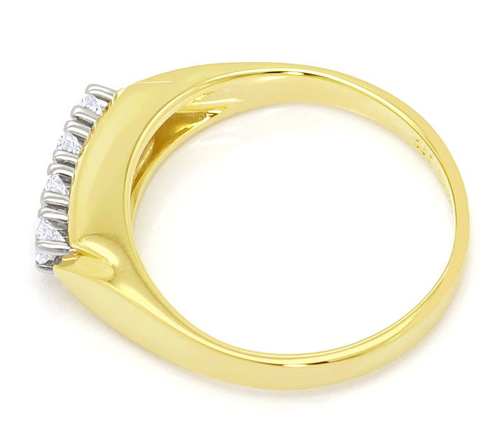 Foto 3 - Brillanten-Ring mit 0,24ct River Lupenrein 14K/585 Gold, S3694