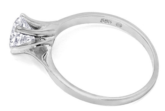 Foto 3 - Diamant-Ring ein Karäter 1,16ct F Si, Weißgold-Schmuck, S4991